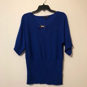 Blue Cable & Guage Sweater Size Small